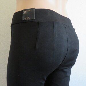 LANE BRYANT Jeans Women Straight Leg Ponte Trouser Pants Plus Size 18/20 Reg NWT